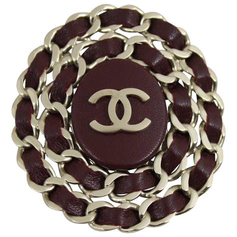 leather brooch chanel worth|chanel brooch second hand.